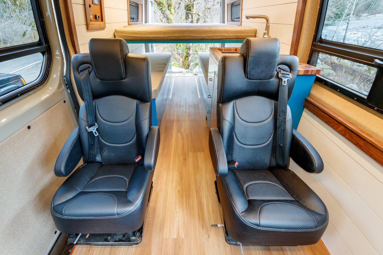 Cargo Van Dual Captain Chair Solution FMVSS Tested