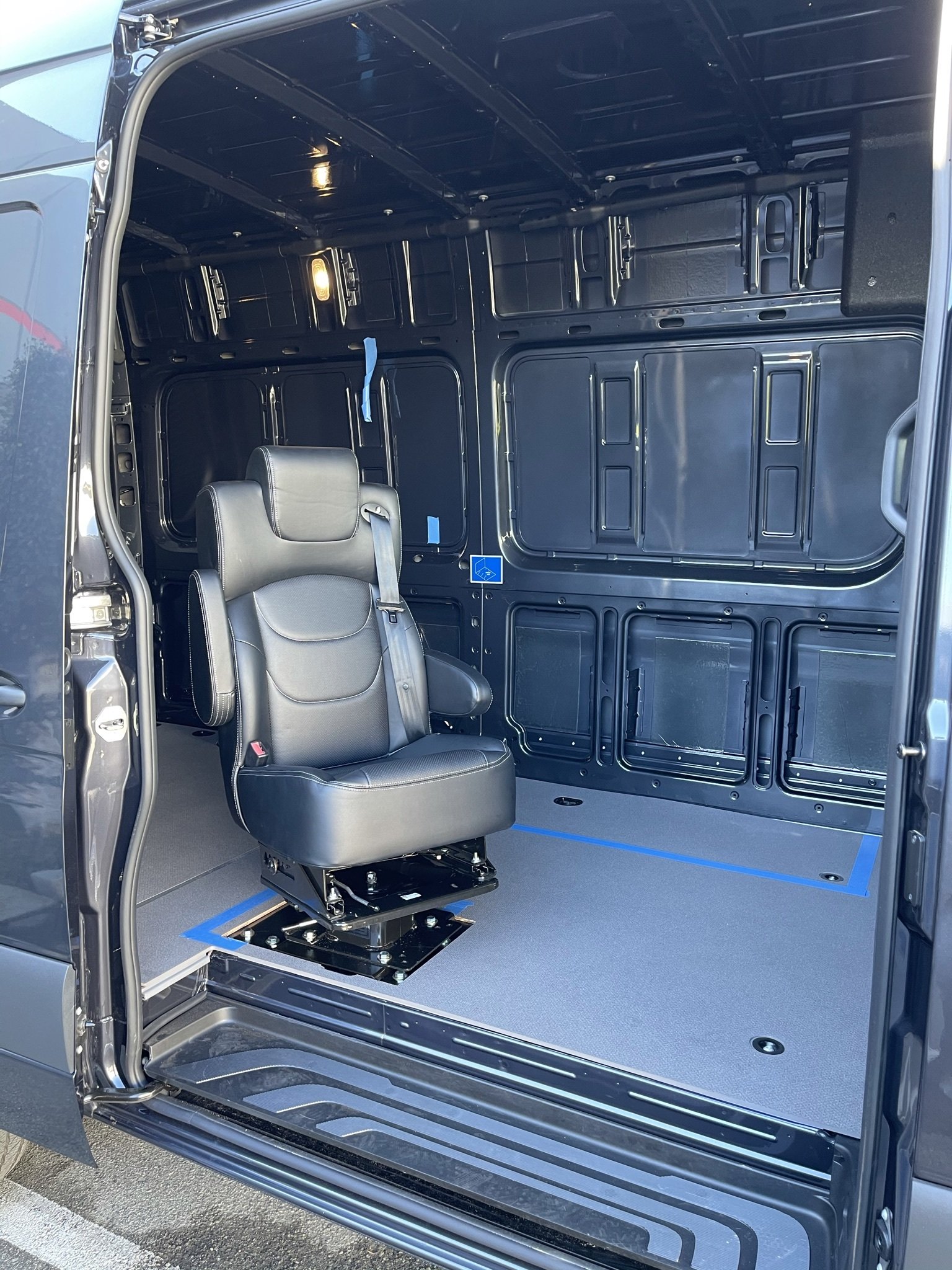 Cargo Van Dual Captain Chair Solution FMVSS Tested