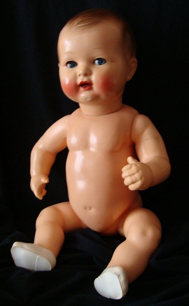 ANCIEN BEAU BAIGNEUR POUPEE SNF 35 cm 1950 en CELLULOÏD | UK