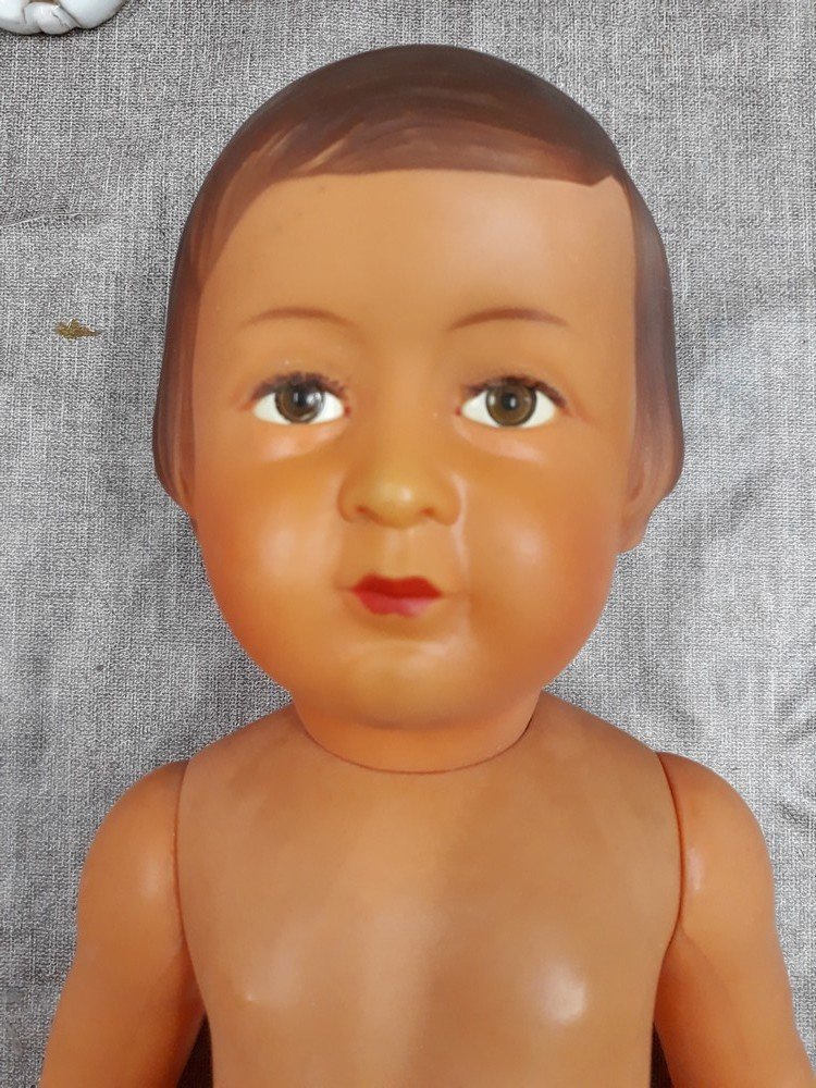 Ancien poupon baigneur SNF 52 taille 55 cm en celluloïd