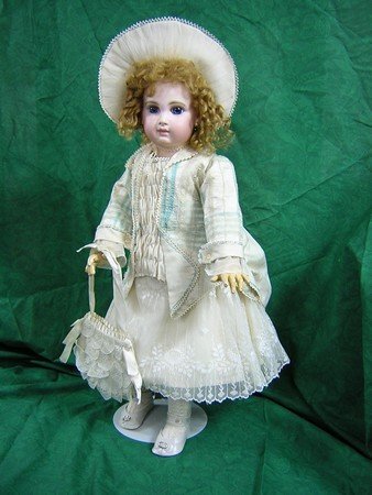Ancienne Robe de poupée Jumeau - En superbe état