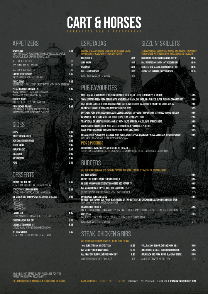 OUR MENUS