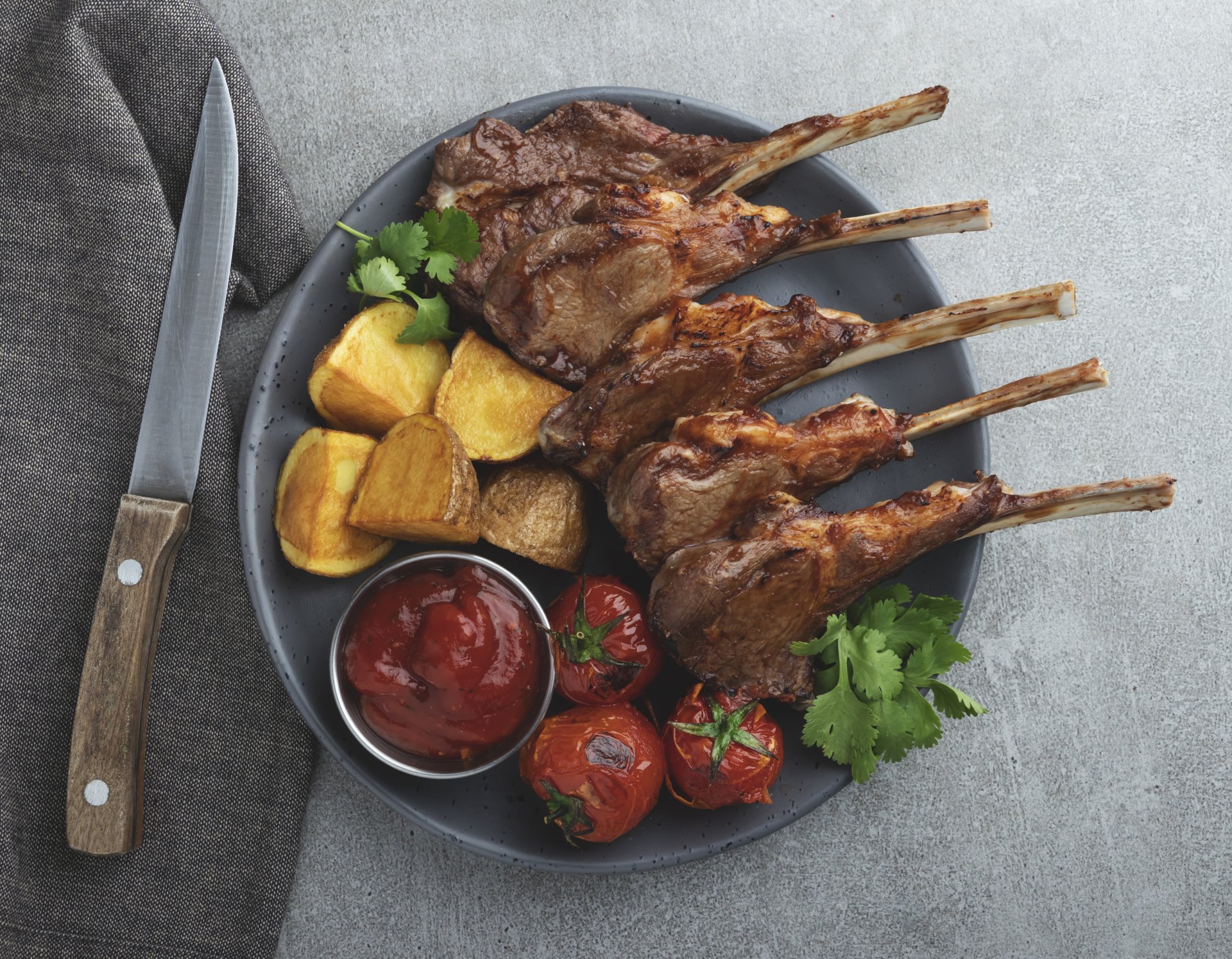 Skillet Rack of Lamb