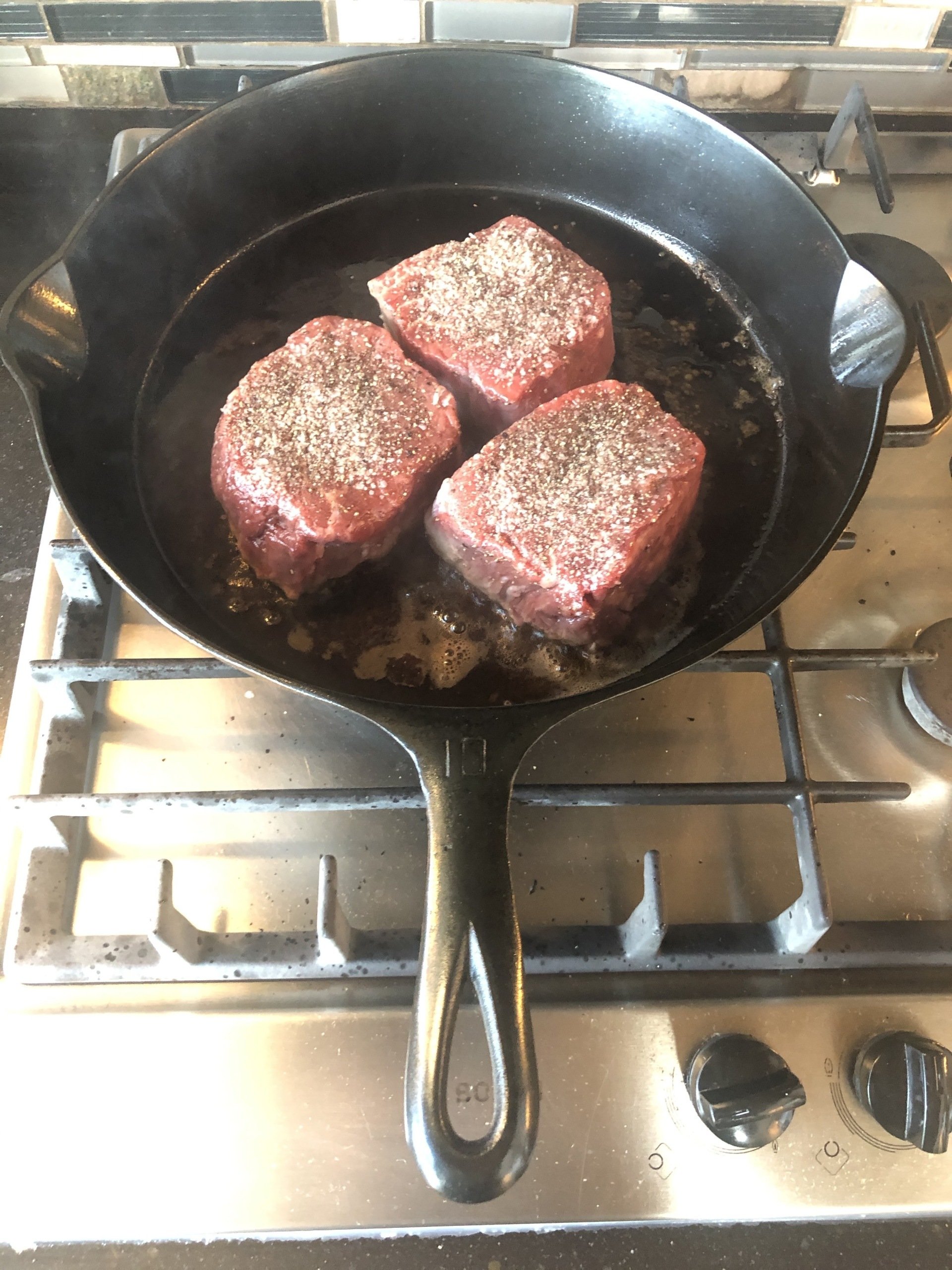 Cast Iron Steak Au Poivre