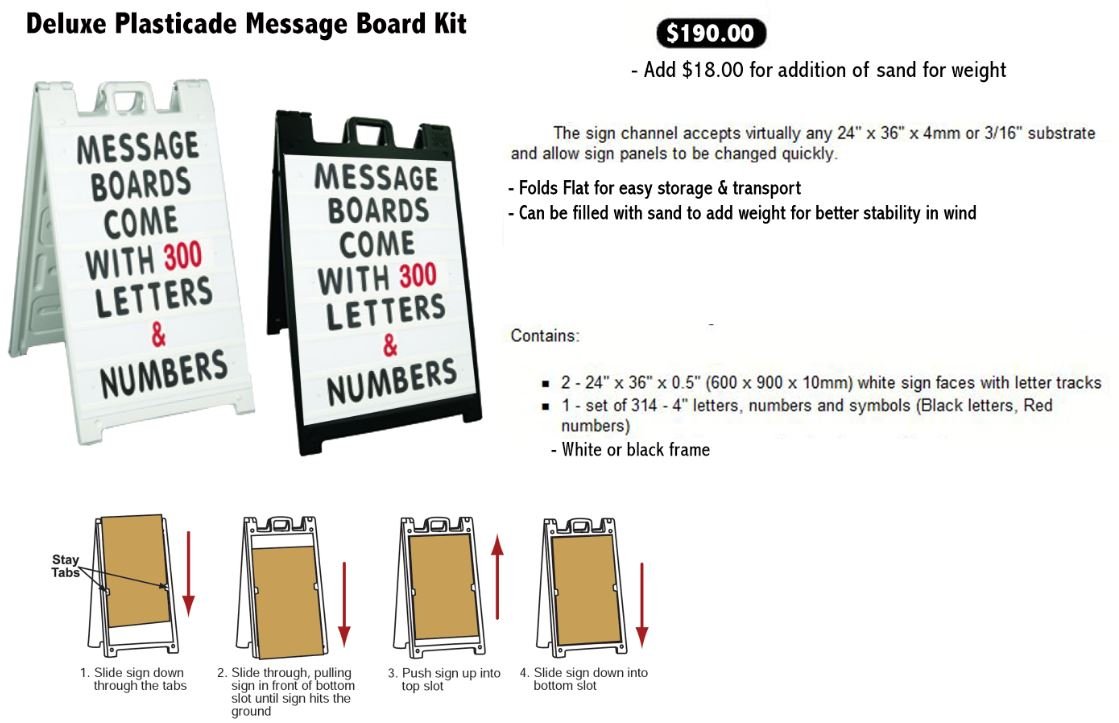 Premier Signs & Graphics - Message Board Signs Gallery