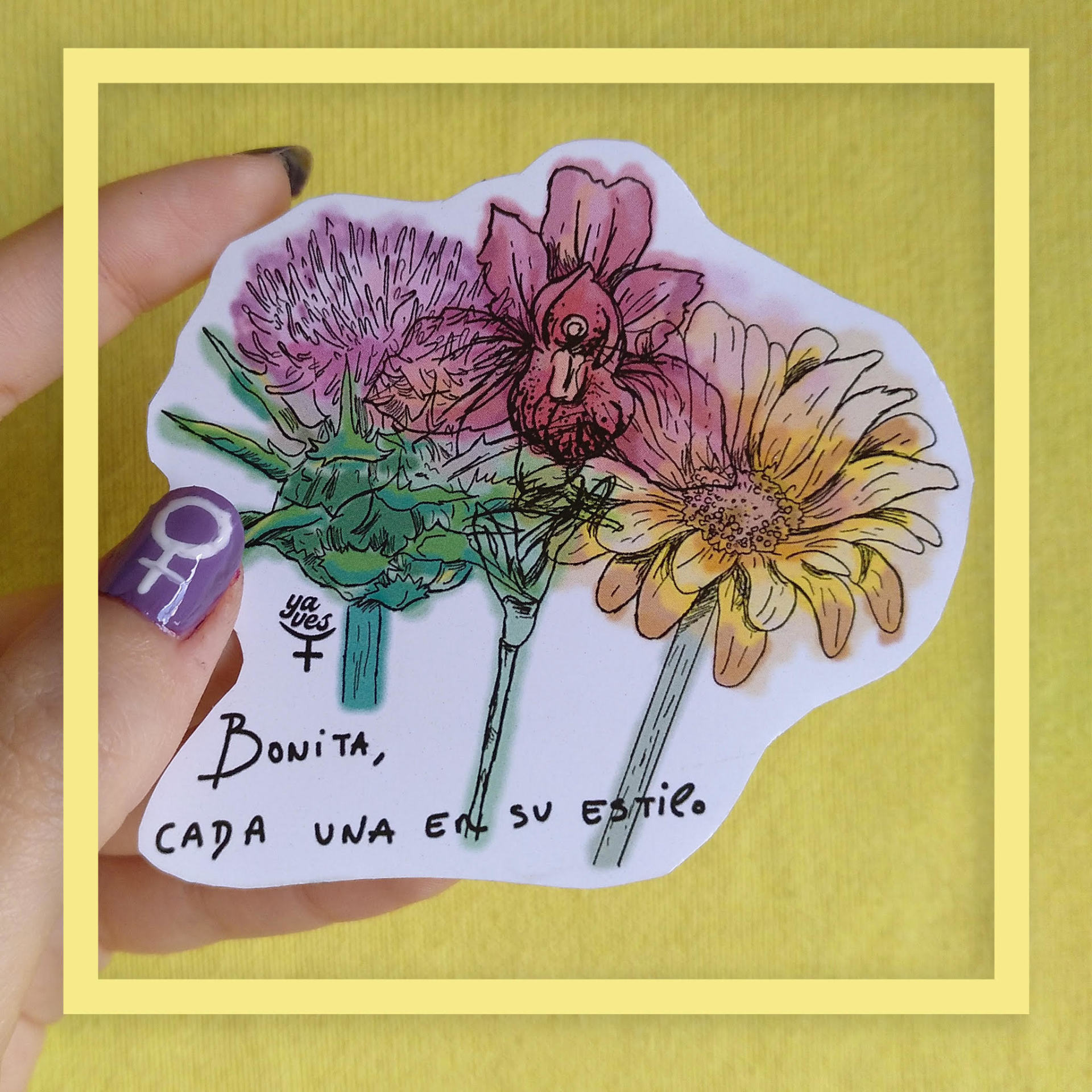 Pegatinas Feministas Diseñadas Por Estudiantes De La Facultad De Bellas