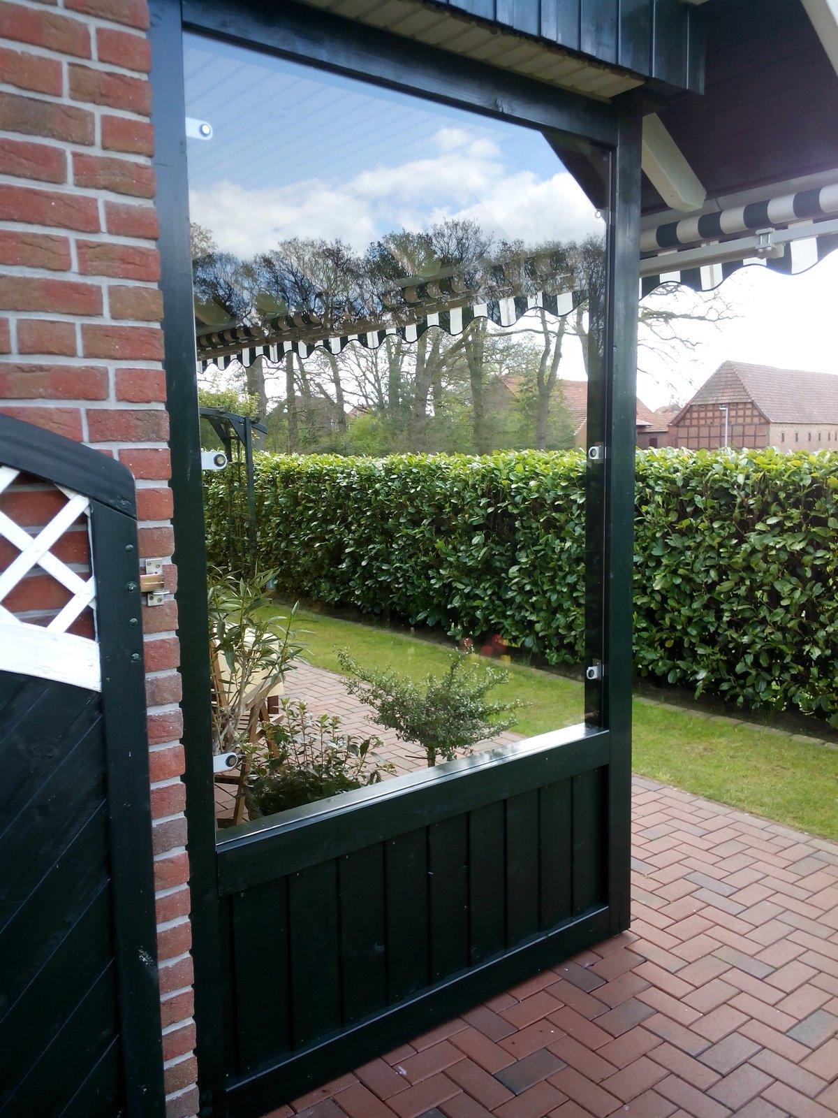 Die Überdachung für den Freisitz, das Terrassendach aus Holz