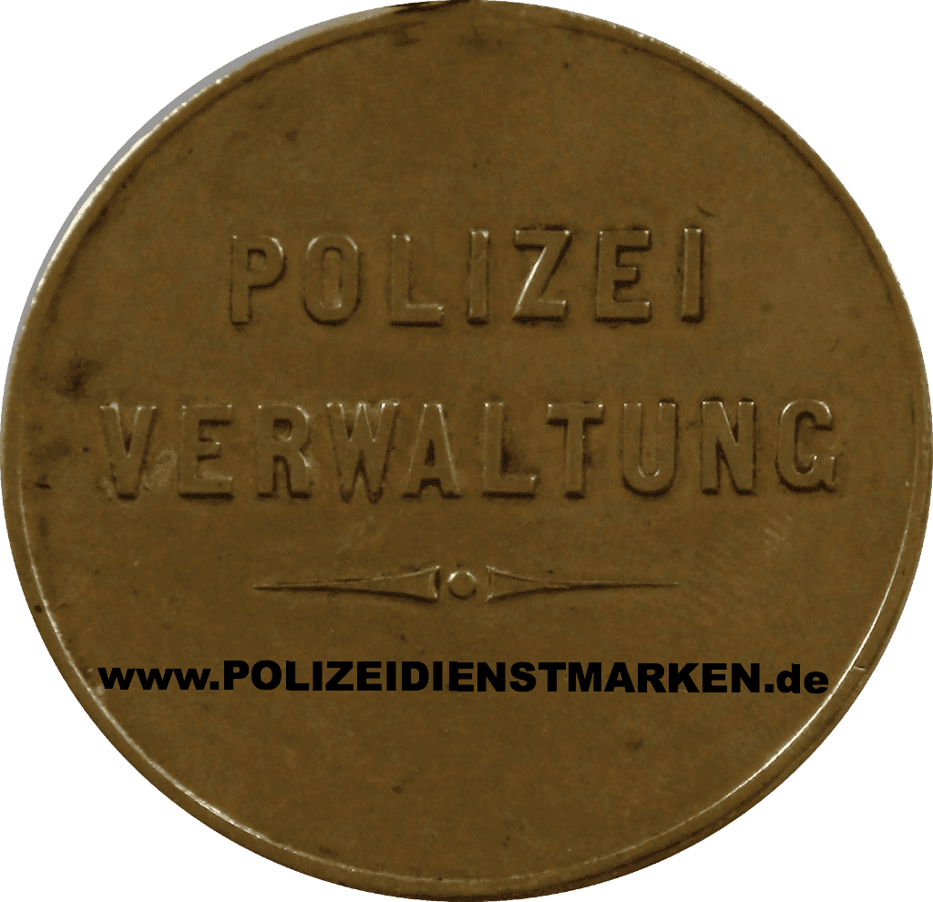 Historische Polizeidienstmarken und Kriminaldienstmarken
