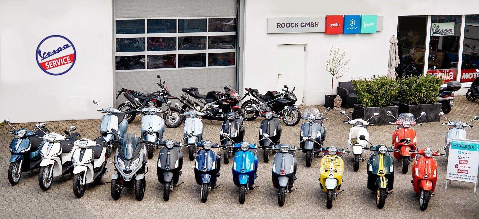 Vertragshändler für Piaggio, Vespa und aprilia in Leverkusen