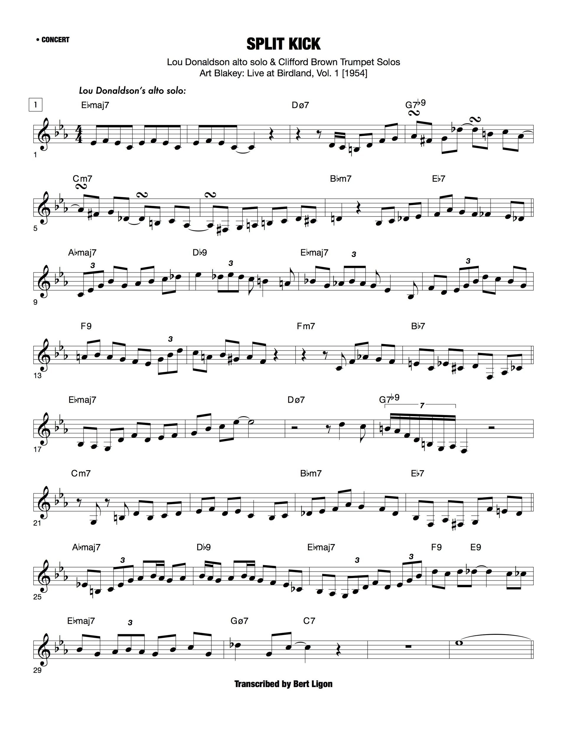 Jazz Transcriptions
