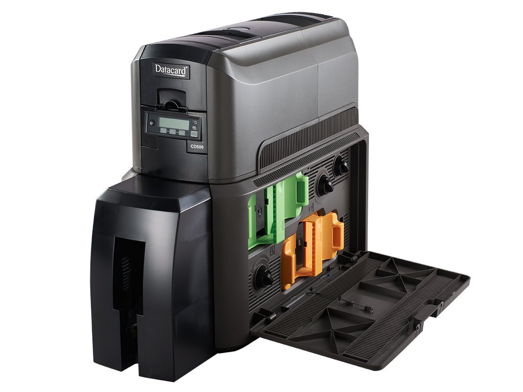 Impresora de tarjetas Datacard CD800 CLM alta seguridad en tarjetas