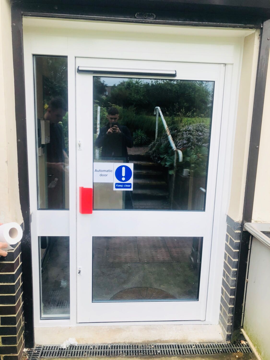 Automatic pedestrian doors