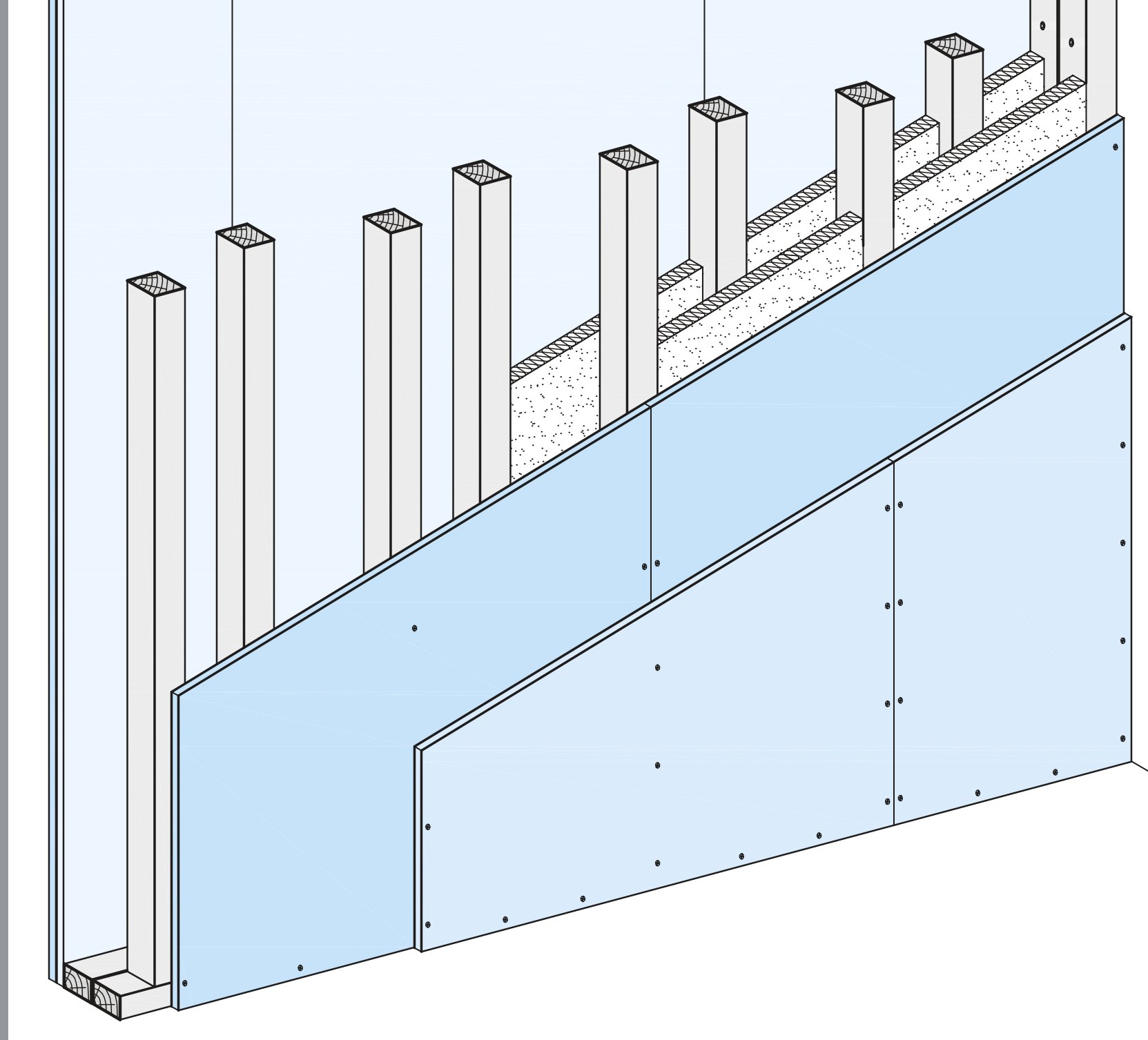 Metallständerwände, Montagewände, Trennwand, Einfachständerwerk, Knauf