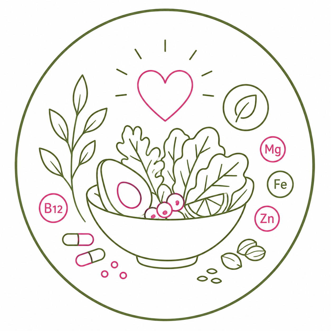 für gesunde Ernährung, Mikronährstoffe und hormonelle Gesundheit