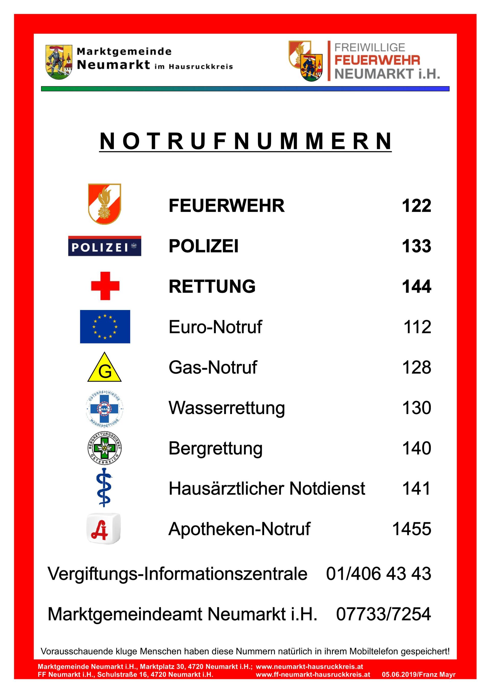 Feuerwehr Marktgemeinde Neumarkt im Hausruckkreis