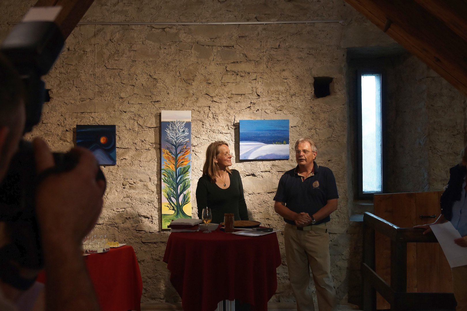 Dr. Eva Rottmann (Dozentin und Malerin) Ausstellung
