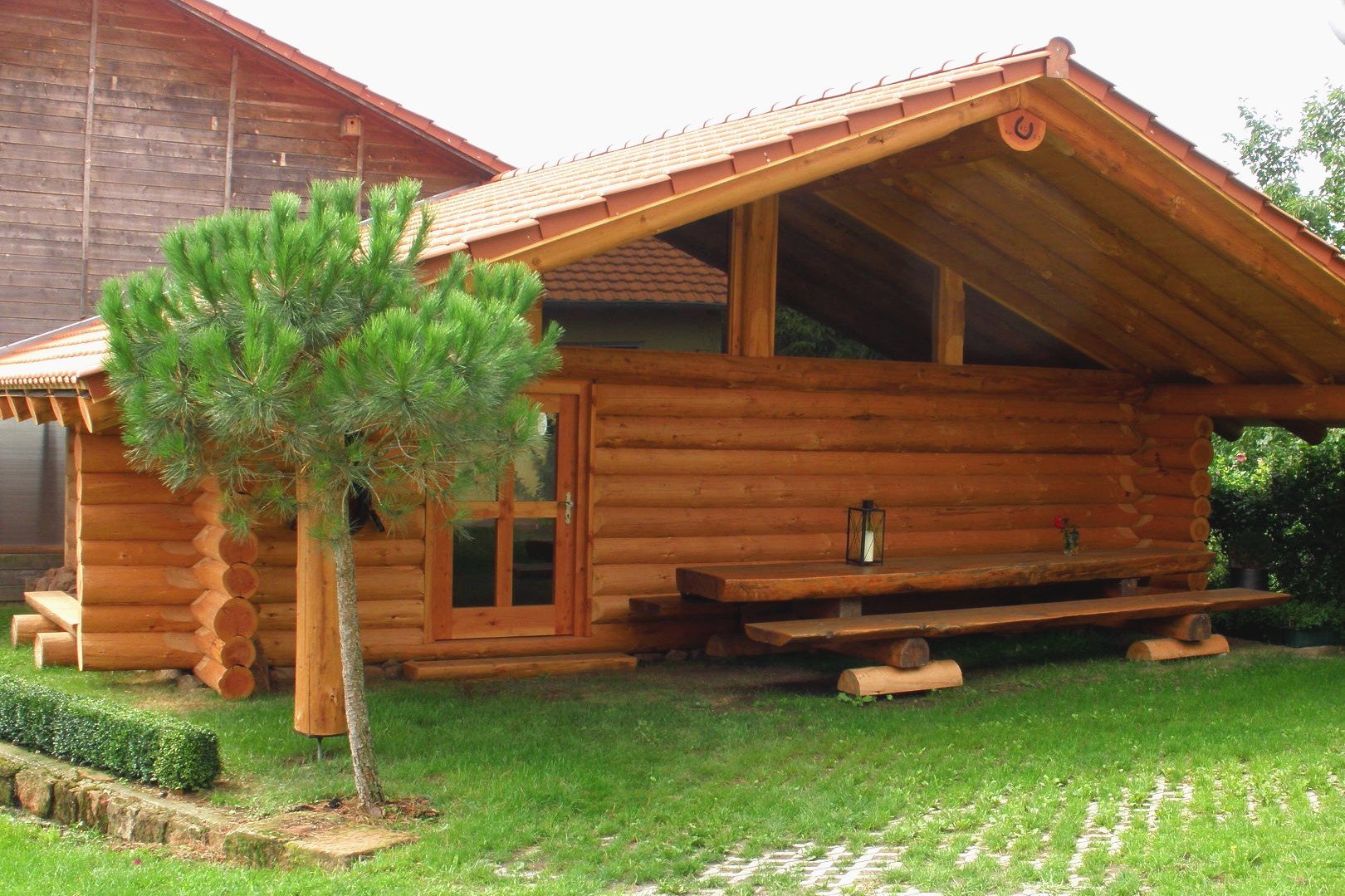 Rundstamm Gartenhaus Bausatz