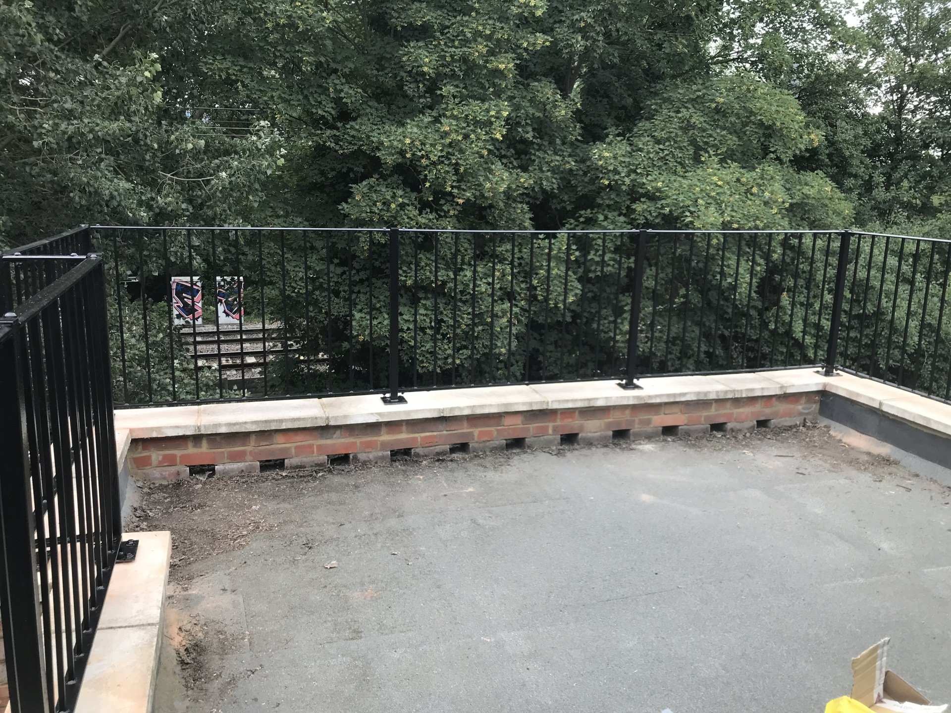 Roof terrace railings supplied and installed designed