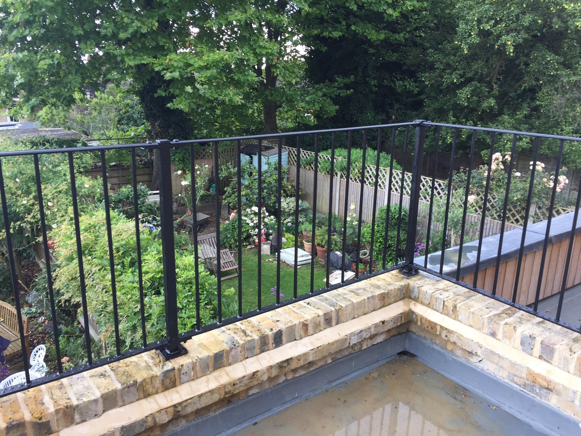 Roof terrace railings supplied and installed designed