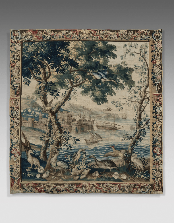 Tapisserie design en laine faite main du milieu du siècle dernier - années 60 - En vente sur France