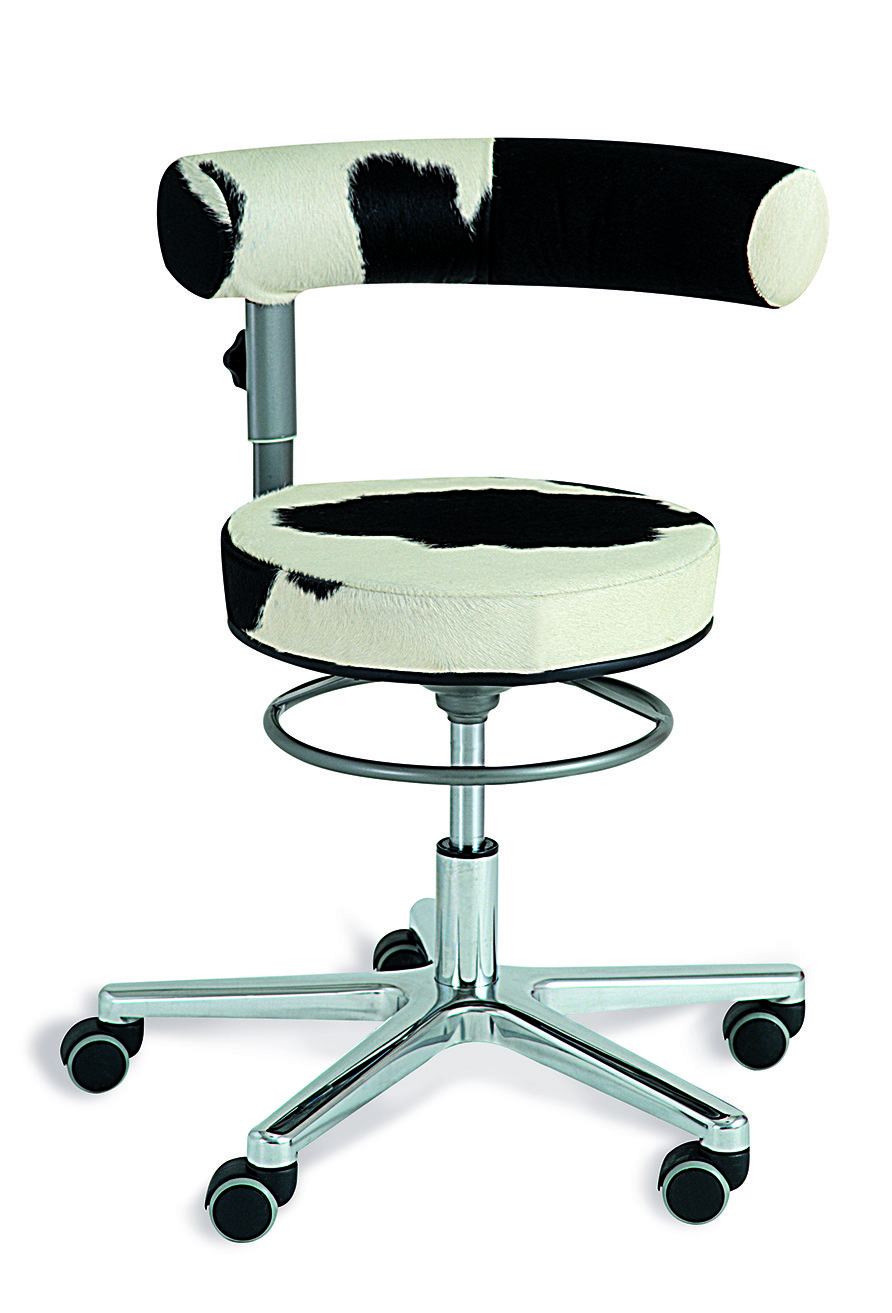 Küchenarbeitsstuhl mit Rollen