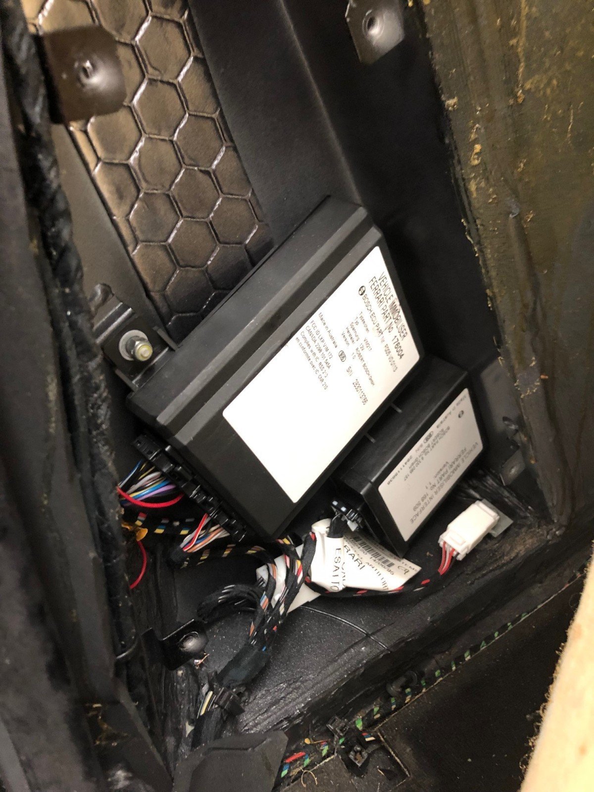 Immobiliser visual data 3