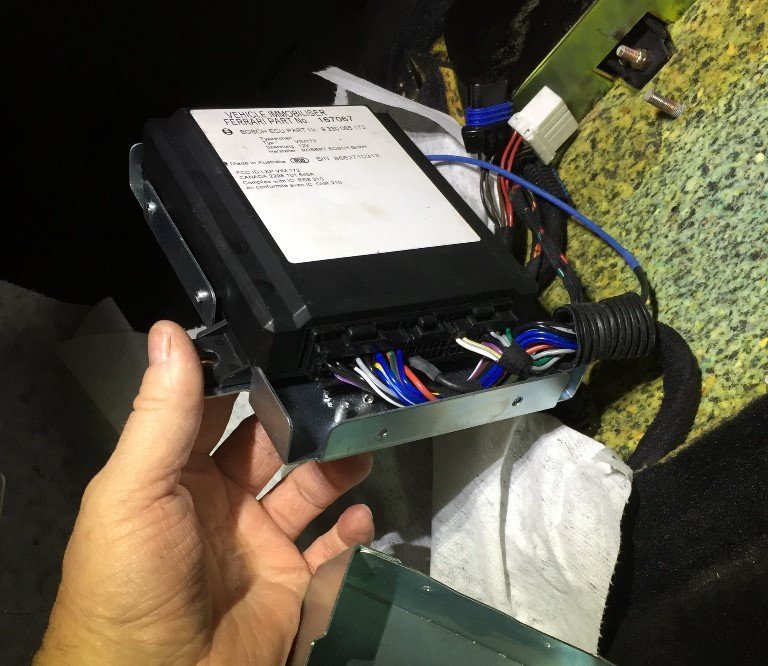 Immobiliser visual data 4