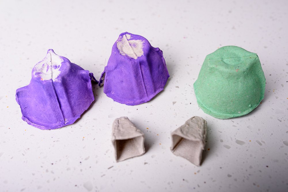 Egg Box Halloween Crafts Frankenstein's Moster