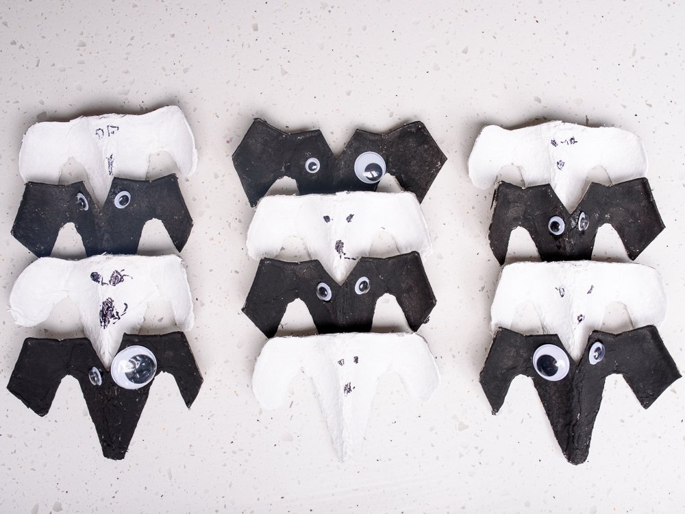 Egg Box Halloween Crafts Ghosts