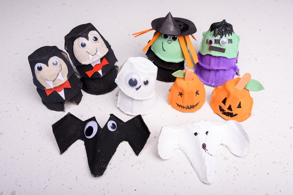 Halloween Egg Box Crafts
