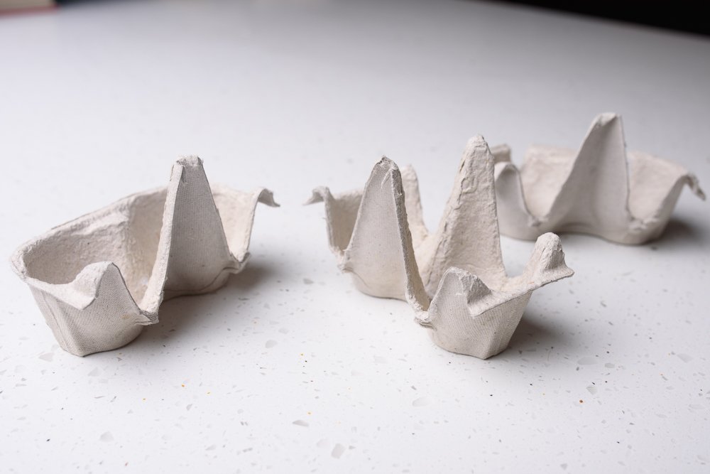 Egg Box Halloween Crafts Bat and Ghost Bunting