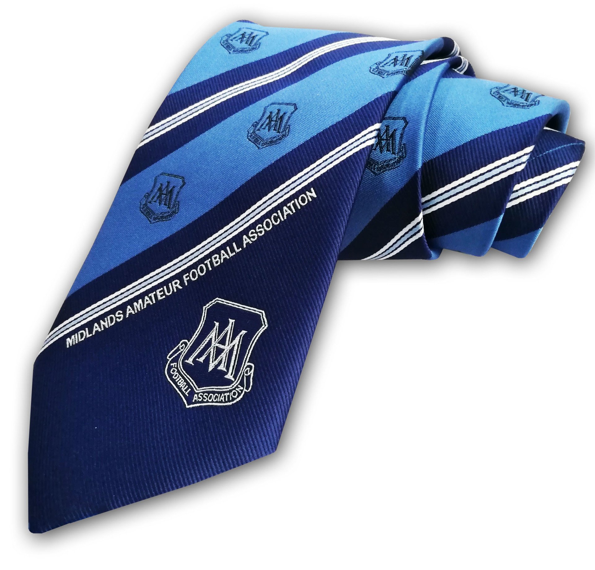 Sports club ties, football club ties, min qty 25pcs