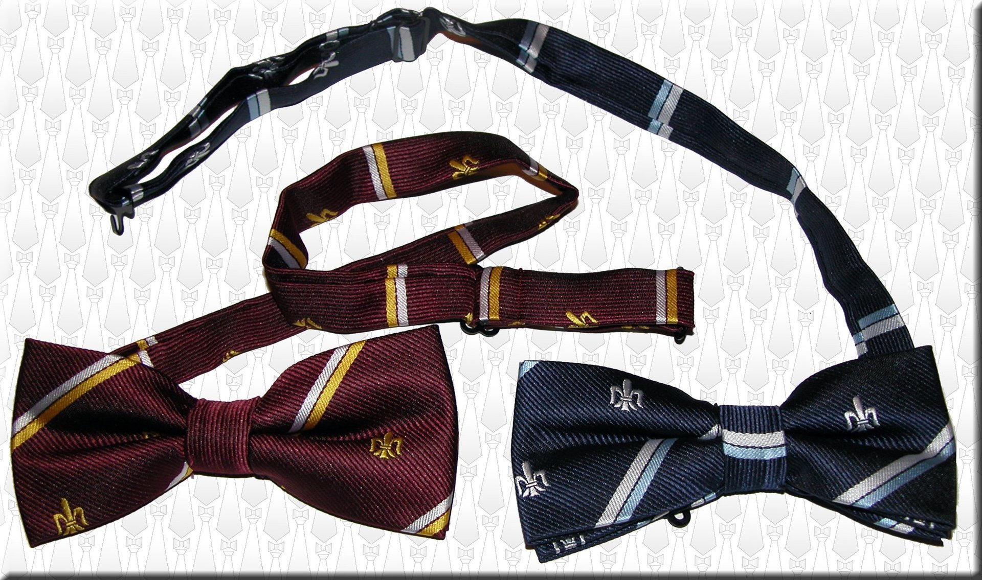 Sports club ties, football club ties, min qty 25pcs