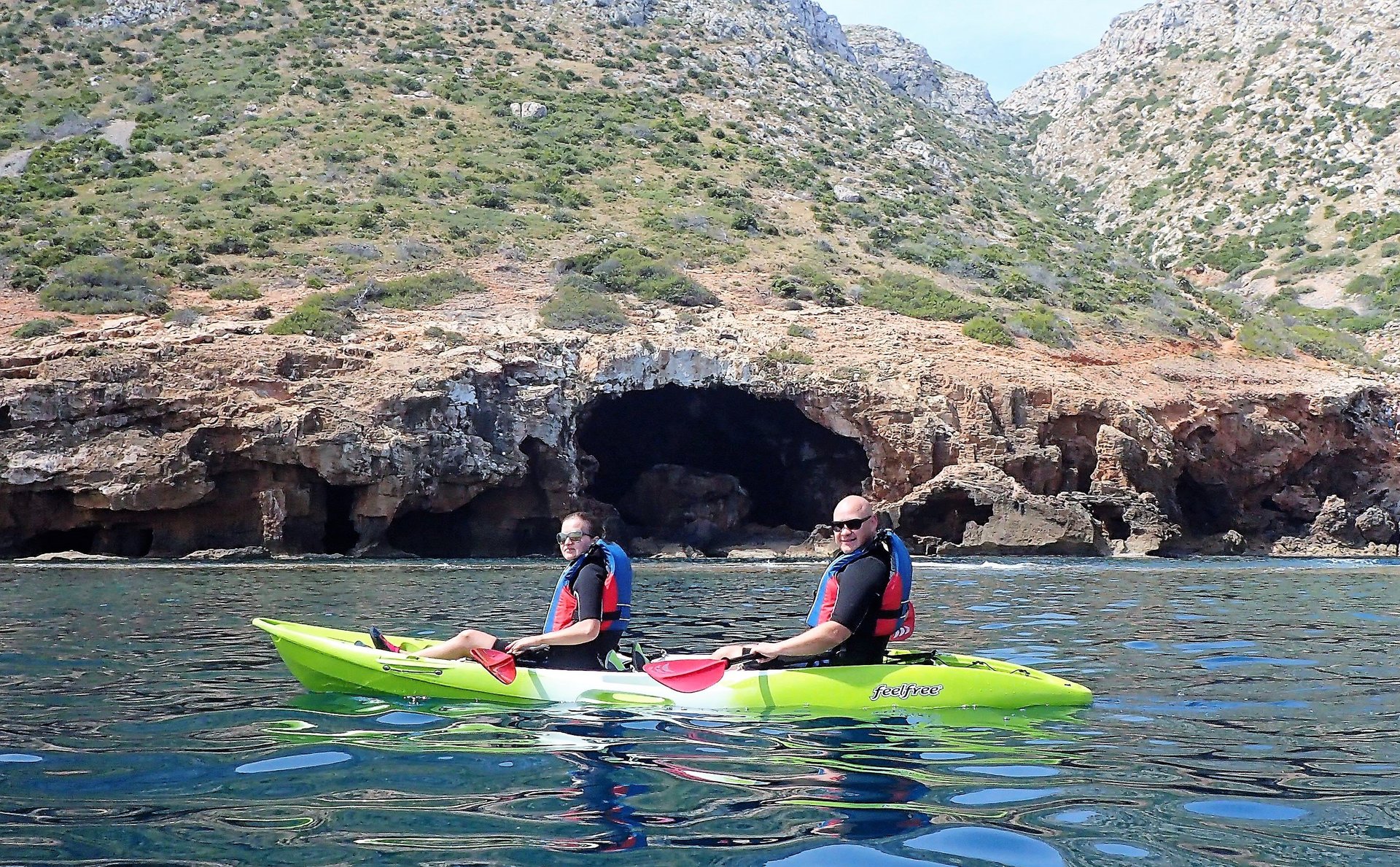 Kayak Javea Excursiones en kayak a la Cova Tallada y playa granadella