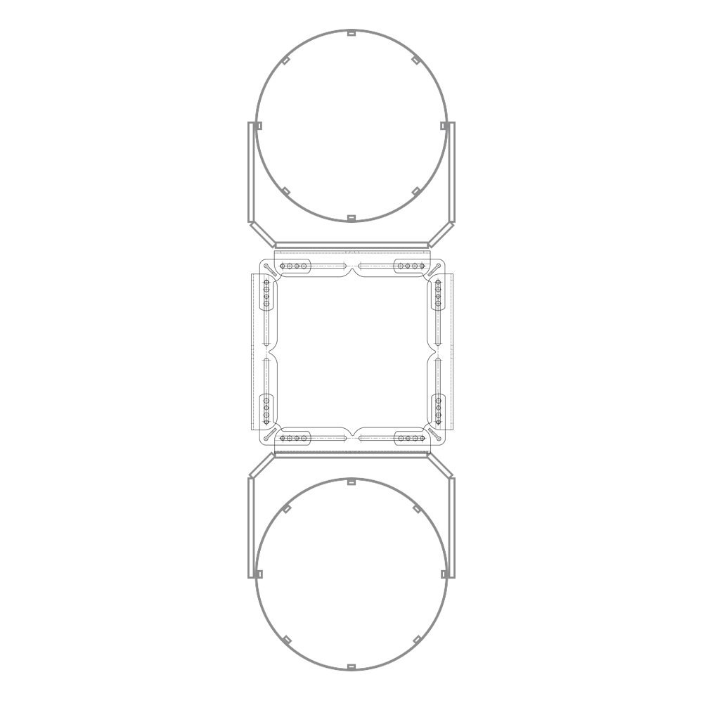 Deckenmontage - Decken-Aufhängung von LED Flutern und Strahlern
