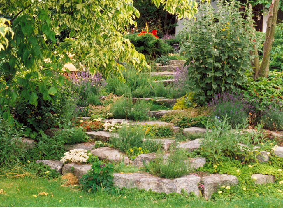 Gartengestaltung - Gestaltung mit Steinen