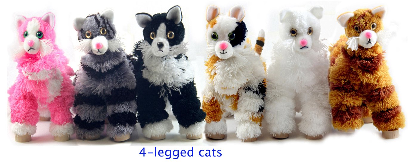 4legged yarn puppets