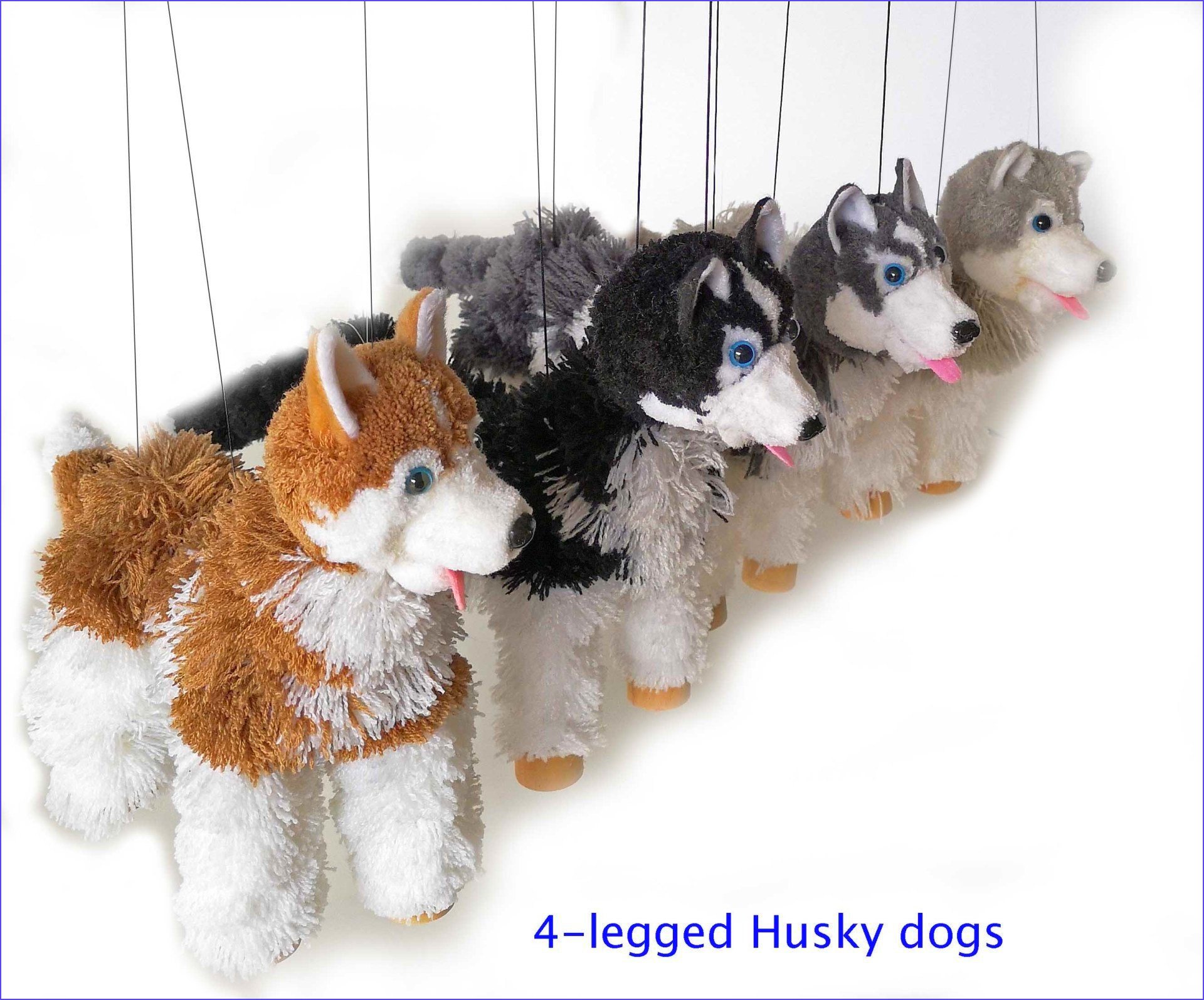 4legged yarn puppets