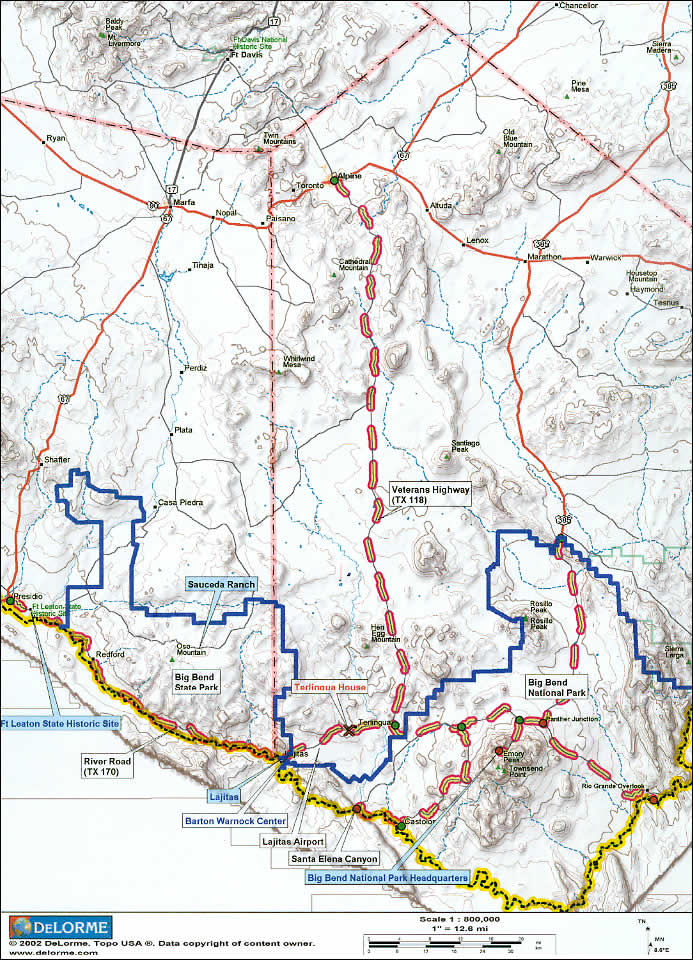 Terlingua House Location Map