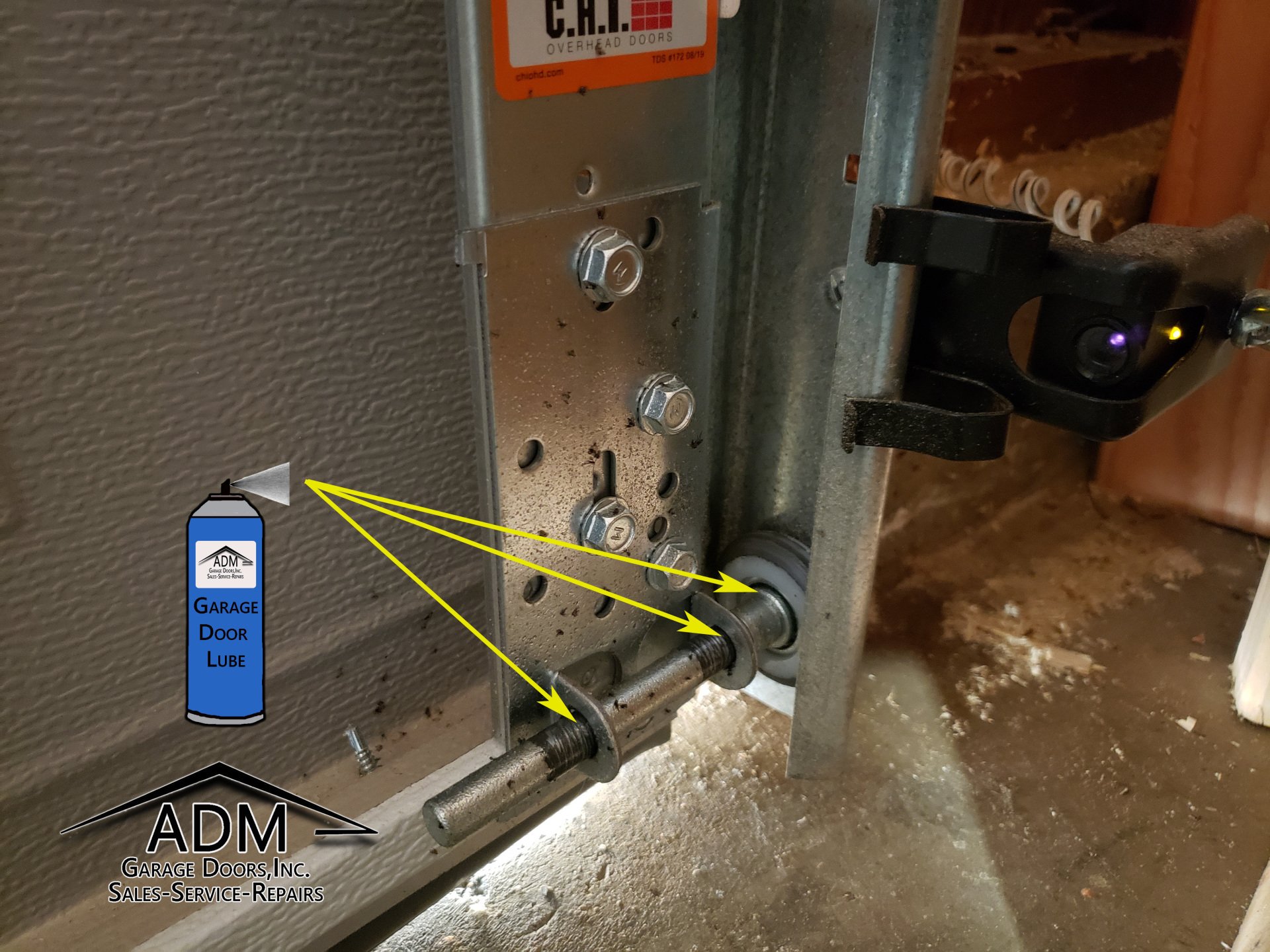 Instructions On How to Lubricate a NonInsulated Garage Door