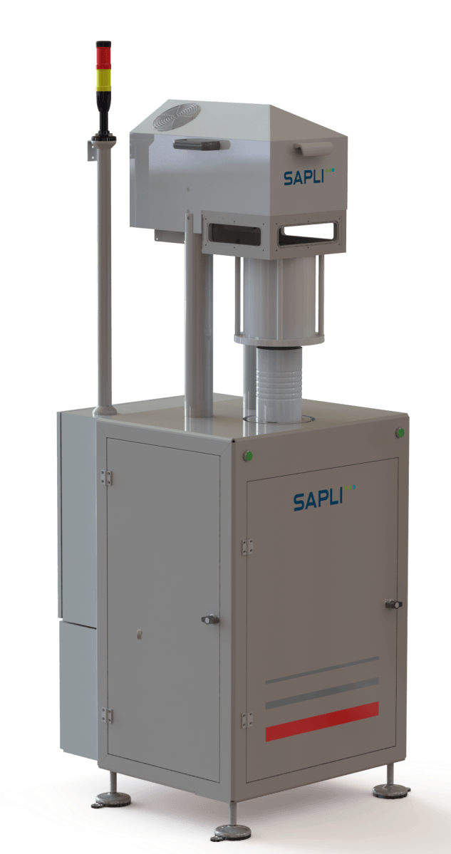 Seamer Lab Single Station Seamer gassing with vacuum and nitrogen