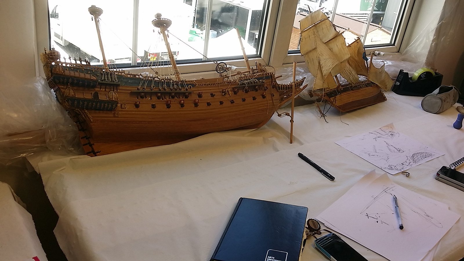 Miniature Modelmaking Project Ships Graveyard at CMS