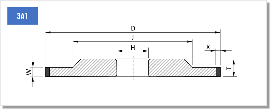 Produktbild von CBN-Schleifscheibe 150 Mm – 180er Körnung, Für HSS-Werkzeuge, 6 X 1,5 X 1/2 Zoll, Rechts, Weniger Wärme, Lange Standzeit