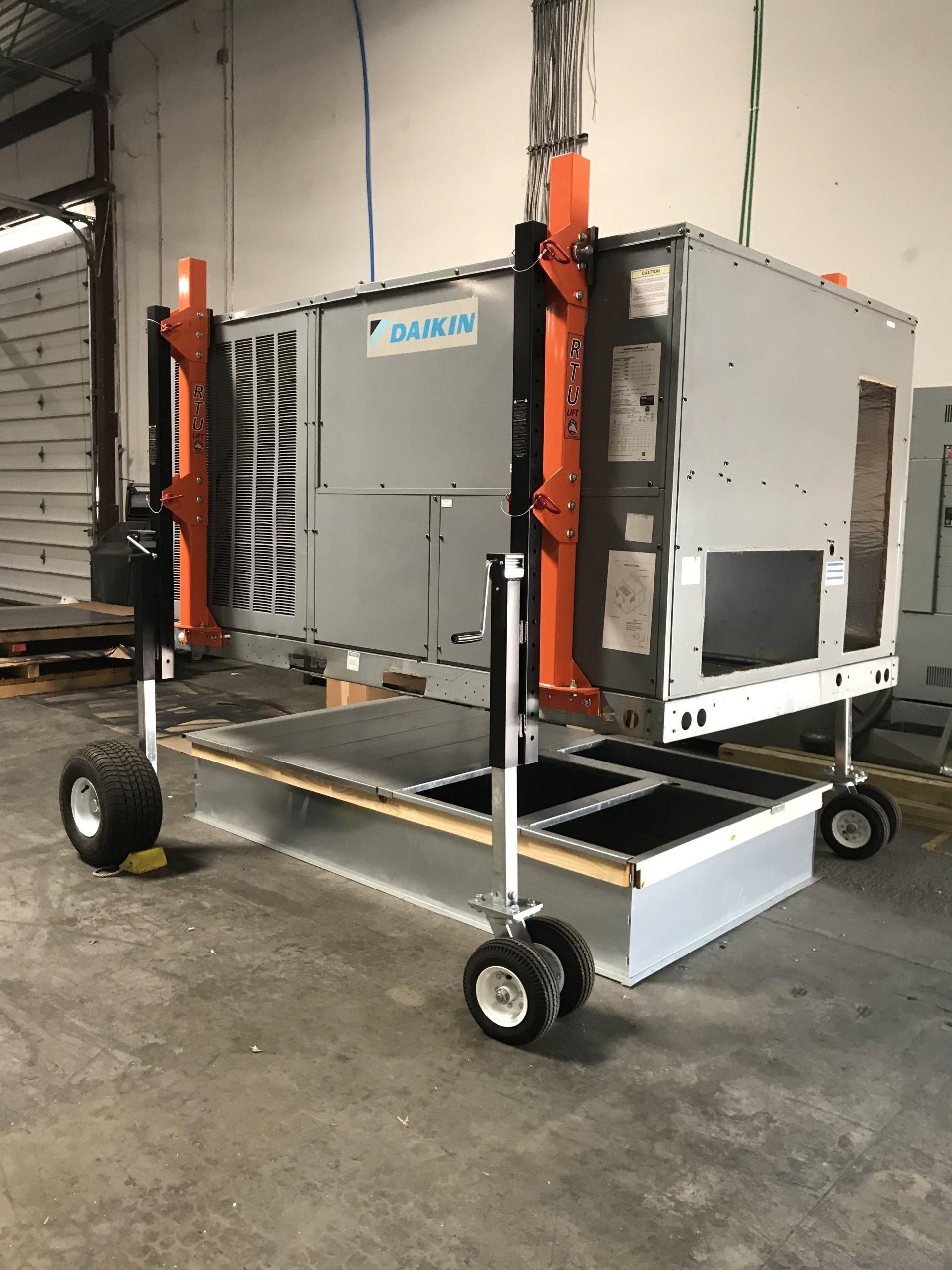 HVAC Lift The RTU2500 Lift HVAC Rooftop Lift System