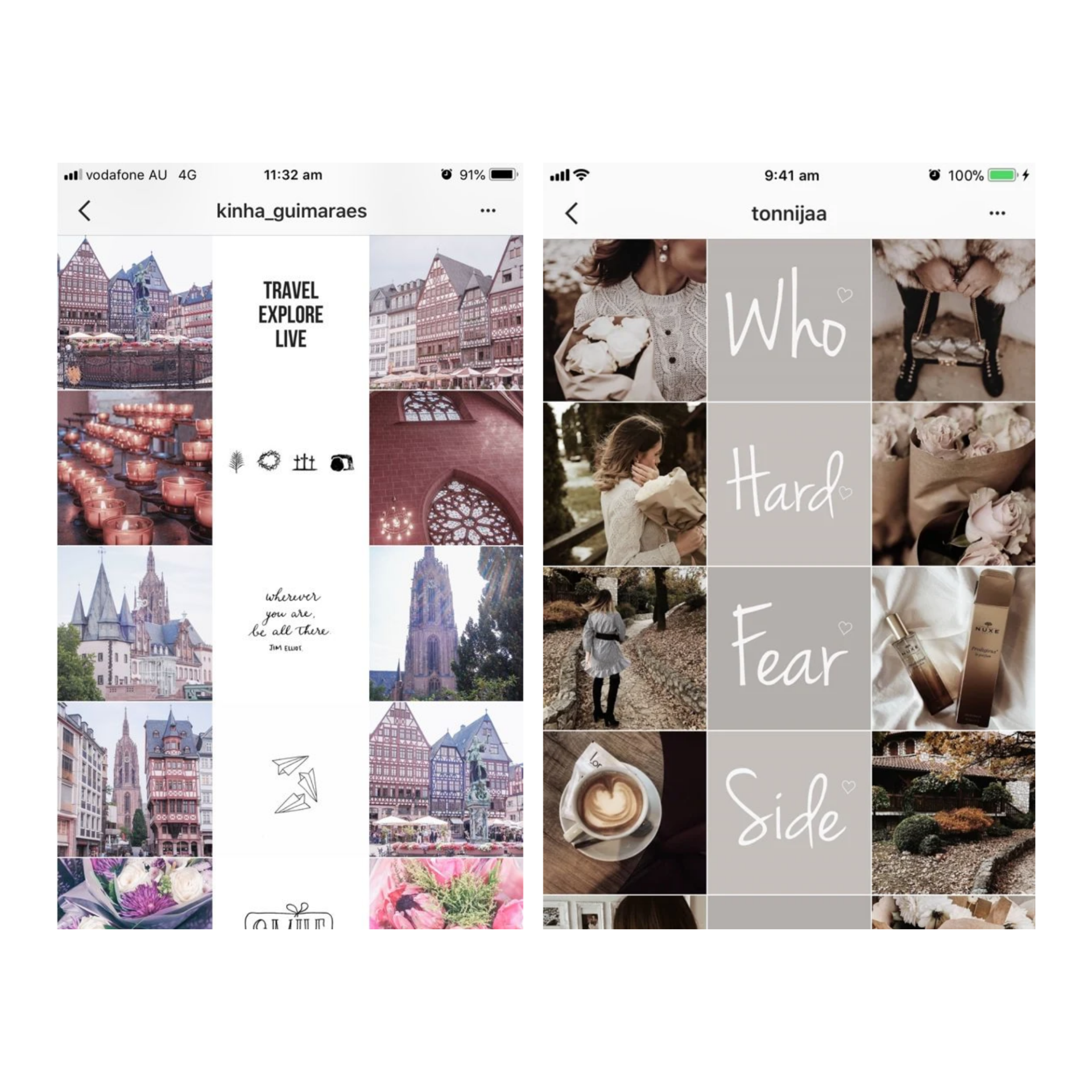 Ideas de diseño para tu feed de Instagram