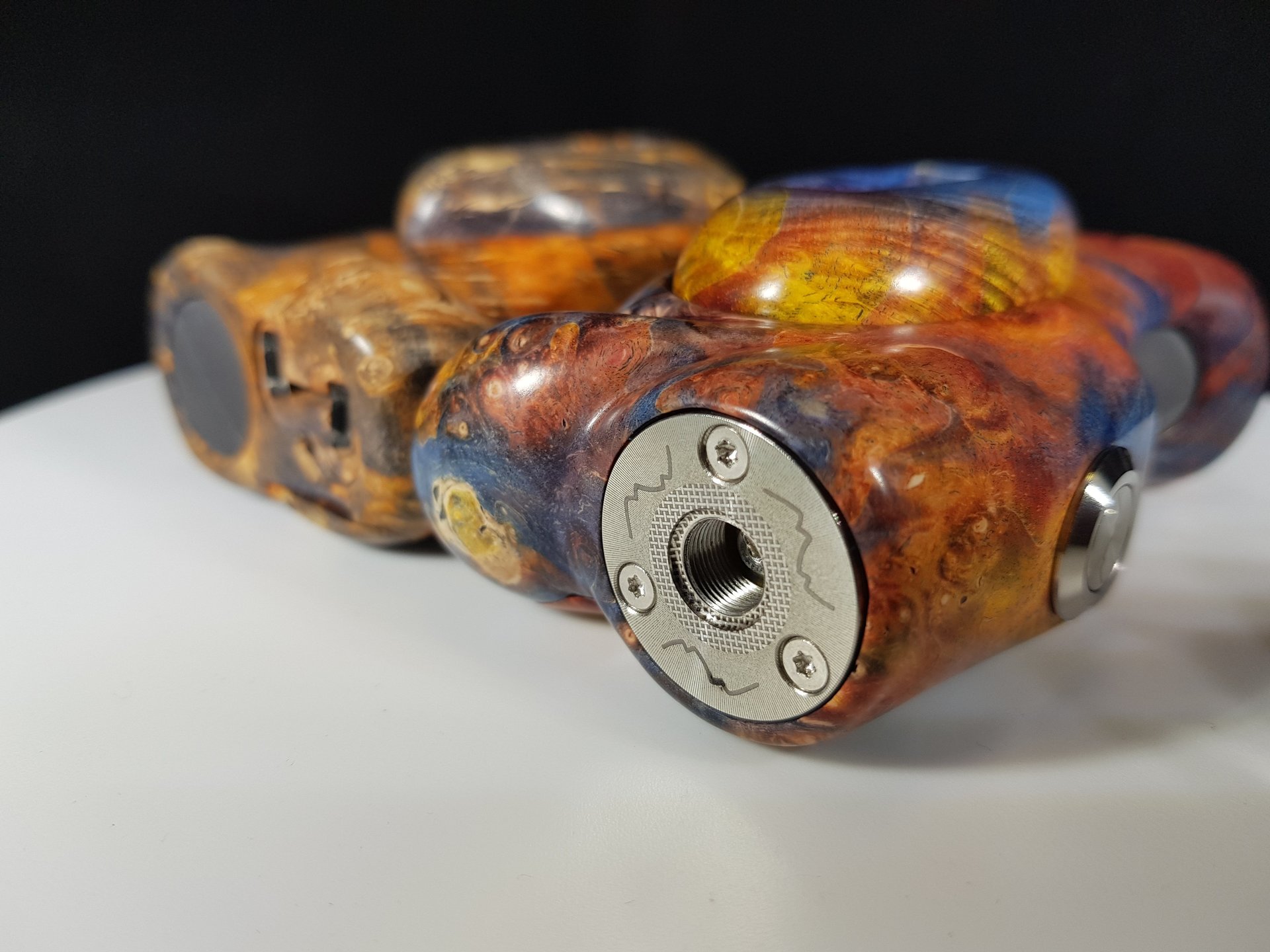 Vertigo Mods. Italian handmade stabilized wood mods.