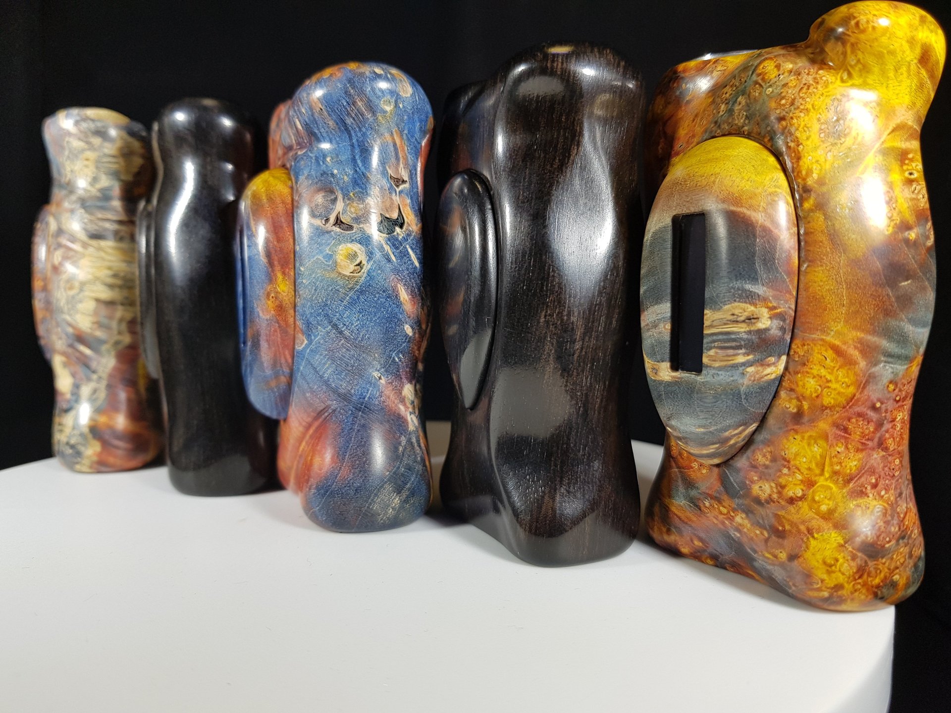 Vertigo Mods. Italian handmade stabilized wood mods.