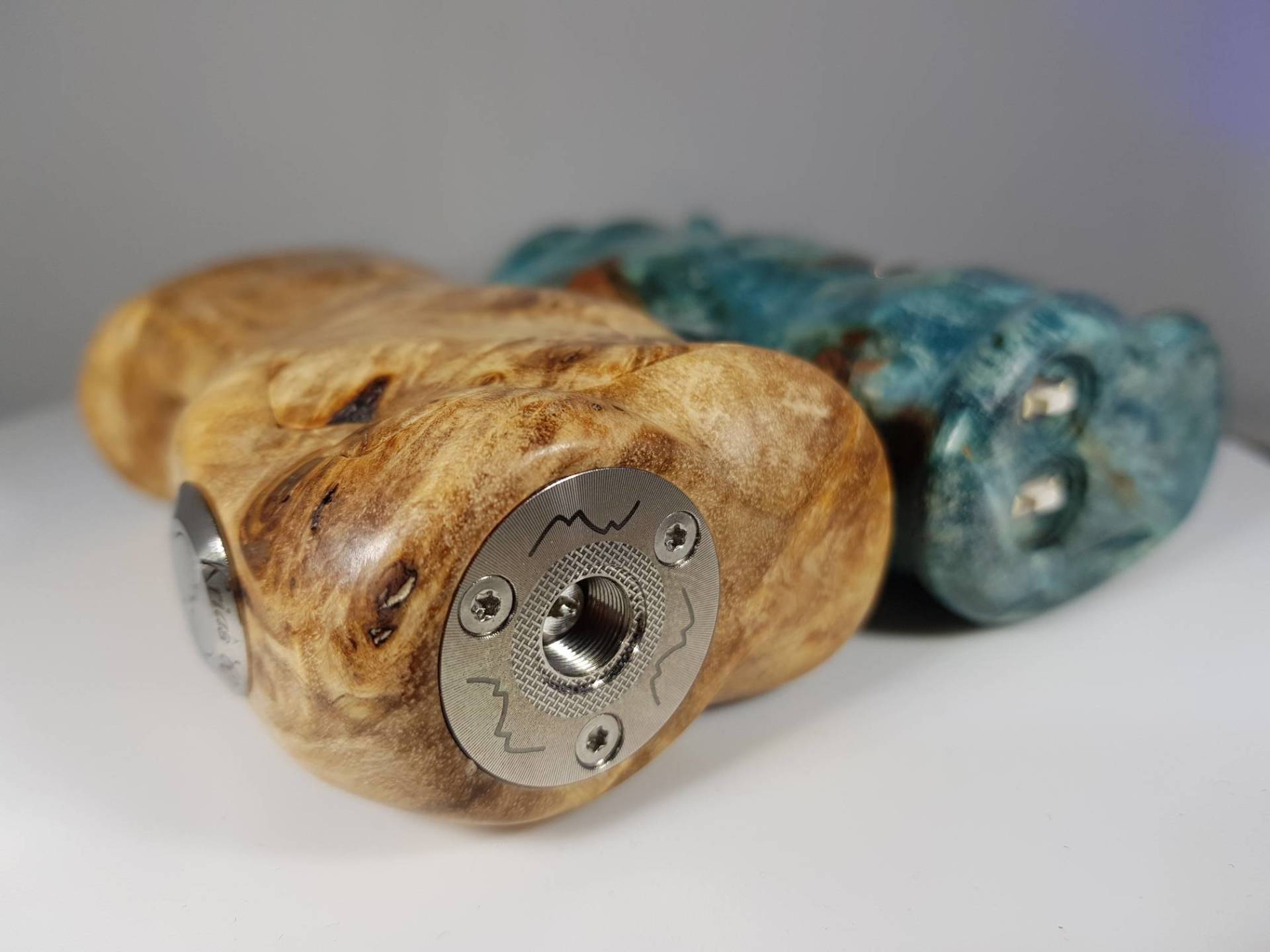 Vertigo Mods. Italian handmade stabilized wood mods.