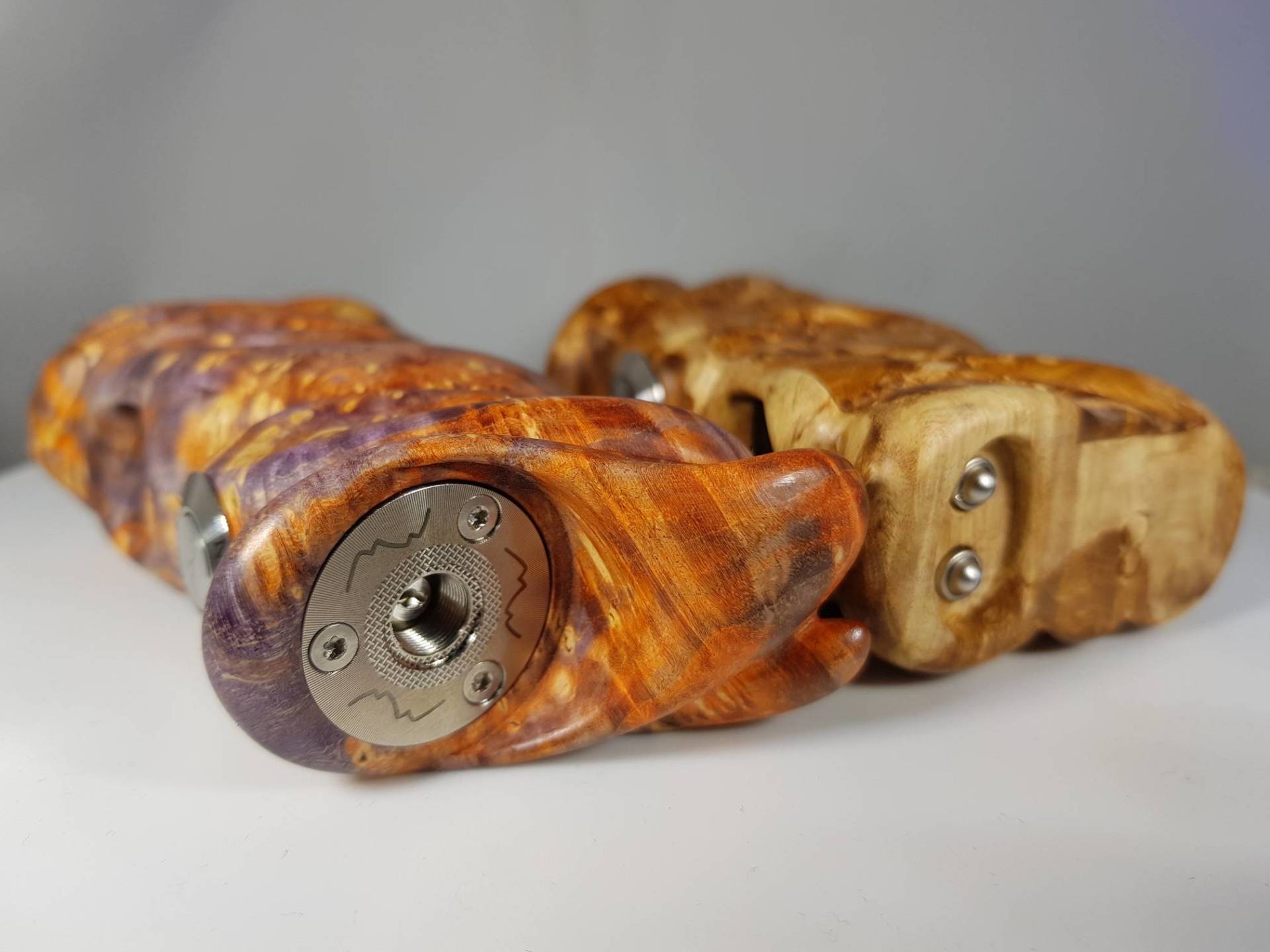 Vertigo Mods. Italian handmade stabilized wood mods.