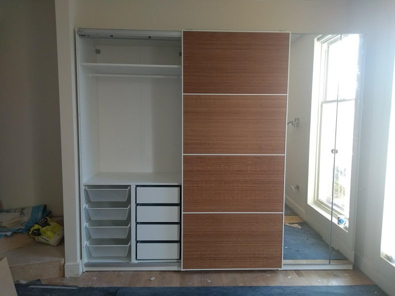 Ikea Pax wardrobes assembly in Edinburgh. Pax wardrobe